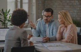 Group meeting around a table